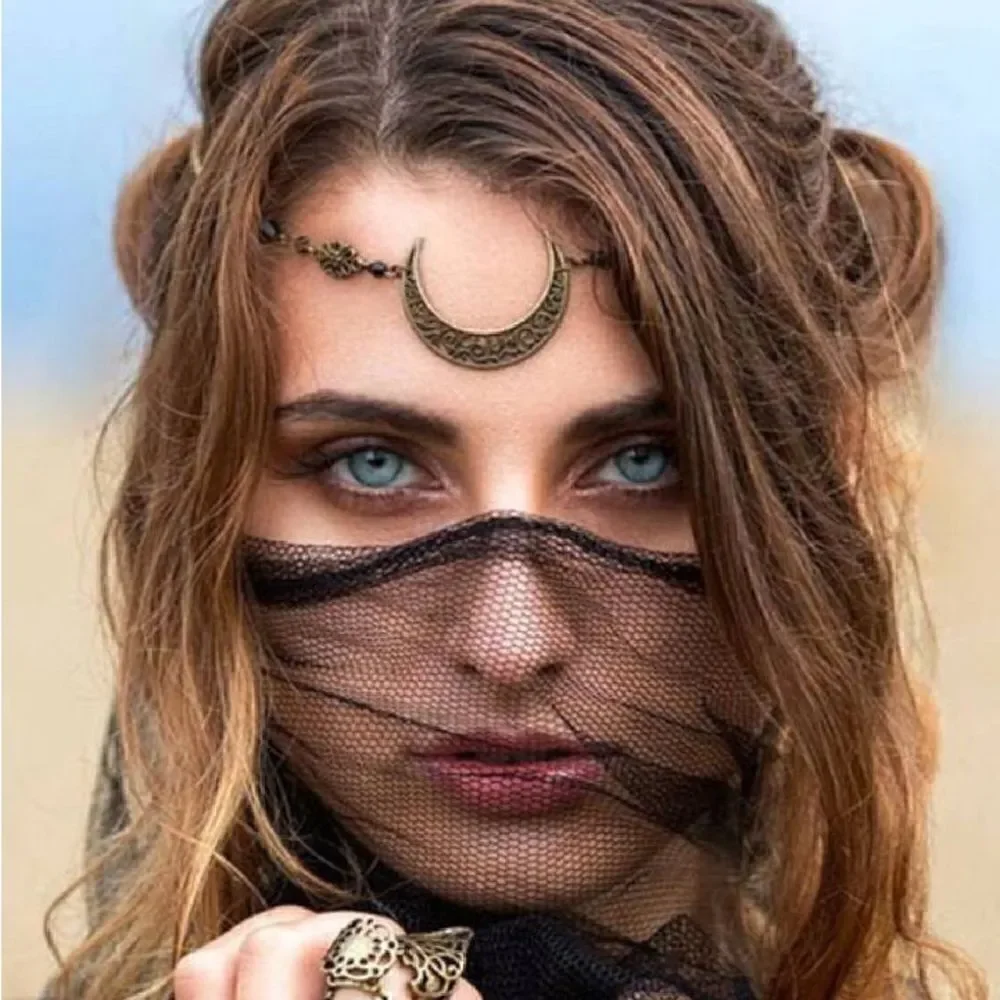 Boho moon hair band N741